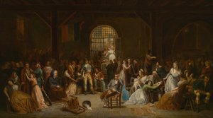 テロの最後の犠牲者の点呼、c。 1850年。 作： Charles Louis Müller