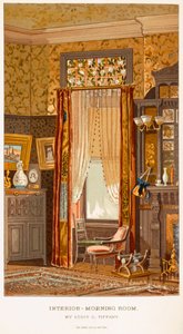 モーニングルーム1881、ティファニー、モダンな家ニューヨーク1881年のCハリソン女性の手仕事からチャールズルイス 作： Charles Louis Tiffany