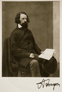アルフレッド、テニーソン卿、1857年9月28日（セピア写真） 作： Charles Lutwidge Dodgson