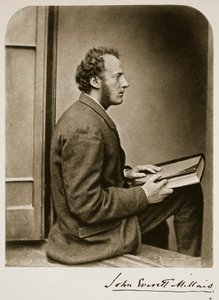 John Everett Millais、1865年7月21日（セピア写真） 作： Charles Lutwidge Dodgson