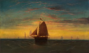カリフォルニア州ボストン港。 1860～1869年。 作： Charles Manger