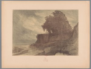 大砲と木がある砦の廃墟 風景（シリーズタイトル） Suite des Paysages (シリーズタイトル)