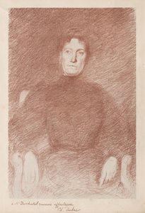 着席女性。 作： Charles Marie Dulac