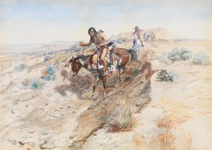 インドのブレーブス、1899 作： Charles Marion Russell