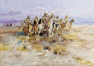 インド偵察党、1897年 作： Charles Marion Russell