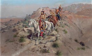 ウォーパスで、1895 作： Charles Marion Russell