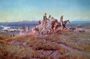 Riders of the Open Range」（油彩・キャンバス