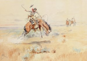 ブロンコバスター、1894 作： Charles Marion Russell