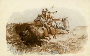 CMラッセルのバッファローハント 作： Charles Marion Russell