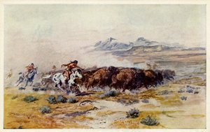 CMラッセルのバッファローハント 作： Charles Marion Russell