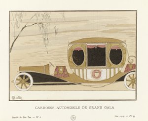 グランドガラ自動車コーチ、パブ。 1914（ステンシルプリント） 作： Charles Martin