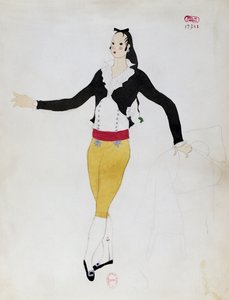 ジョアキーノ・ロッシーニ作曲「セビリアの理髪師」フィガロ役の衣装 作： Charles Martin