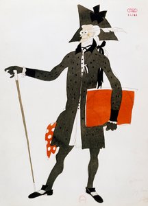 ジョアキーノ・ロッシーニ作曲「セビリアの理髪師」の公証人役の衣装 作： Charles Martin
