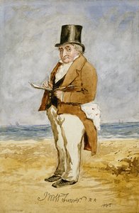 ジョセフ・マロード・ウィリアム・ターナーの全長肖像、1849 作： Charles Martin