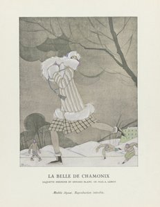 ラベルドゥシャモニー、パブ。 1924（ステンシルプリント） 作： Charles Martin