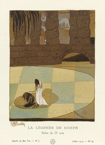 ジョセフの伝説。 La Gazette du Bon Ton、パブの第2幕のシーン。 1914年 作： Charles Martin