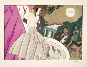 La Mariee、スポーツ＆エンターテイメント、パブ。 1914（ステンシルプリント） 作： Charles Martin
