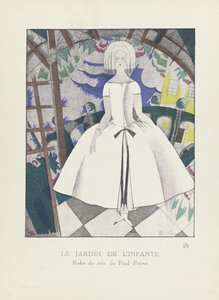 ルジャルダンドゥリンファンテ、ファッションプレートコレクション、1920年（ステンシルプリント） 作： Charles Martin