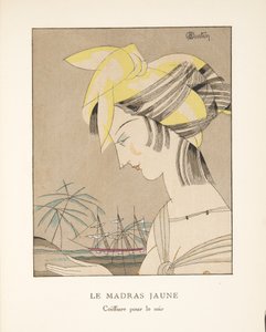 ルマドラスジョーン、ファッションプレートのコレクション、1920年（ステンシルプリント） 作： Charles Martin