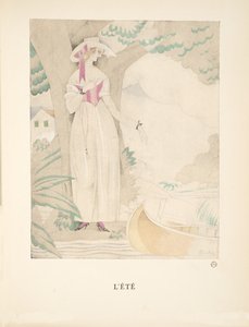 レテ、ファッションプレートのコレクションから、1922年（pochoir print） 作： Charles Martin