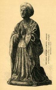 聖母マリアの受胎告知、大理石の像、1519年、1881年。 作： Charles Martin Hodges