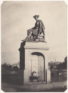 [業界の寓意的な彫刻、ポン・デュ・カルーゼル]、1852年。 作： Charles Marville