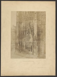 ストラスブール大聖堂。グレート・ポータル 作： Charles Marville