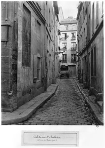 Cul-de-sac Saint-Ambroise、rue du Haut-Pave、Paris、1858-78 作： Charles Marville