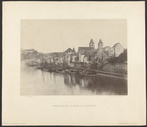 コブレンツ、モーゼル河口 作： Charles Marville