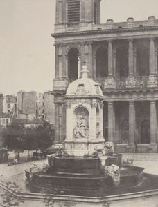 サン・シュルピスの噴水 作： Charles Marville