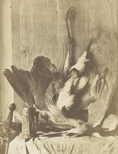 ゲームの静物、c.1853-55（アルブミン化塩紙プリント） 作： Charles Marville