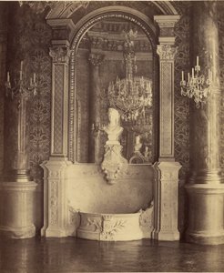 [宮殿の内部、おそらくパリのホテル・ド・ヴィル]。 作： Charles Marville