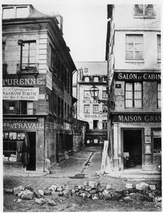 パリ4 rue de Breteuil、rueaumurからrue Vaucanson、1858-78に向かって撮影したビュー 作： Charles Marville