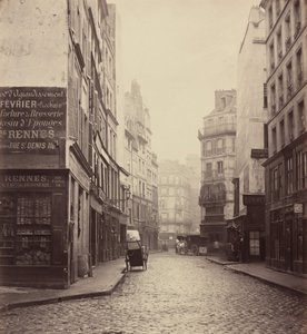 rue des Lavandières Sainte-OpportuneからのRue des Lombards 作： Charles Marville