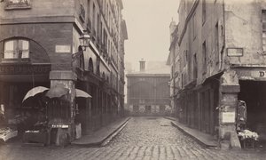 Rue du Contrat-Social、rue de la Tonnellerie、1864-1865。 作： Charles Marville