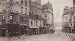 Rue du Haut-Pave Pantheon in Distance, 1865-69. 作： Charles Marville