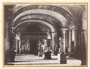 ルーヴル美術館のカリアティードの部屋 作： Charles Marville