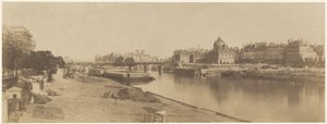 カルーゼル橋からノートルダムを望むセーヌ川 作： Charles Marville