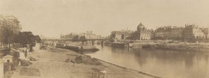 カルーゼル橋からノートルダムを望むセーヌ川、1853年。 作： Charles Marville