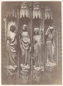 悪徳を打ち砕く美徳、ストラスブール大聖堂 作： Charles Marville