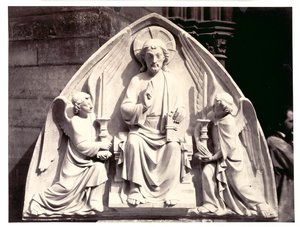 ティンパナム、ストラスブール大聖堂、c。 1863年。 作： Charles Marville
