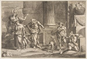 ハガルの追放、1646-70。 作： Charles Masse