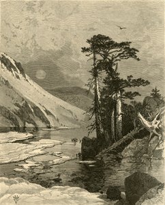 「凍った湖、ジェームズ ピークのふもと」、1874 年。 作： Charles Maurand