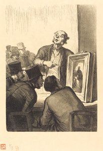 競売人のホテル: 専門家 作： Charles Maurand after Honoré Daumier