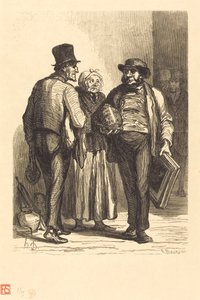 競売人のホテル: 商人 作： Charles Maurand after Honoré Daumier