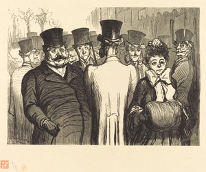 イタリア人の大通り 作： Charles Maurand after Honoré Daumier