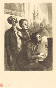 ラウンジ・シンガーズ 作： Charles Maurand after Honoré Daumier