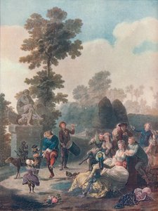 「タンバリン」、c1780 作： Charles Melchior Descourtis