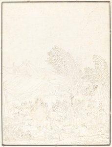 Noce de Village 村の結婚式、1785 年。 作： Charles Melchior Descourtis