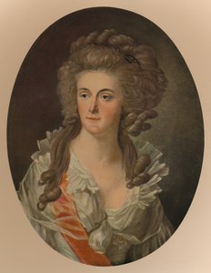 プロイセンのフレデリカソフィーウィルヘルミン王女、ウィリアム5世の妻、オレンジの王子、1770年、1913年 作： Charles Melchior Descourtis